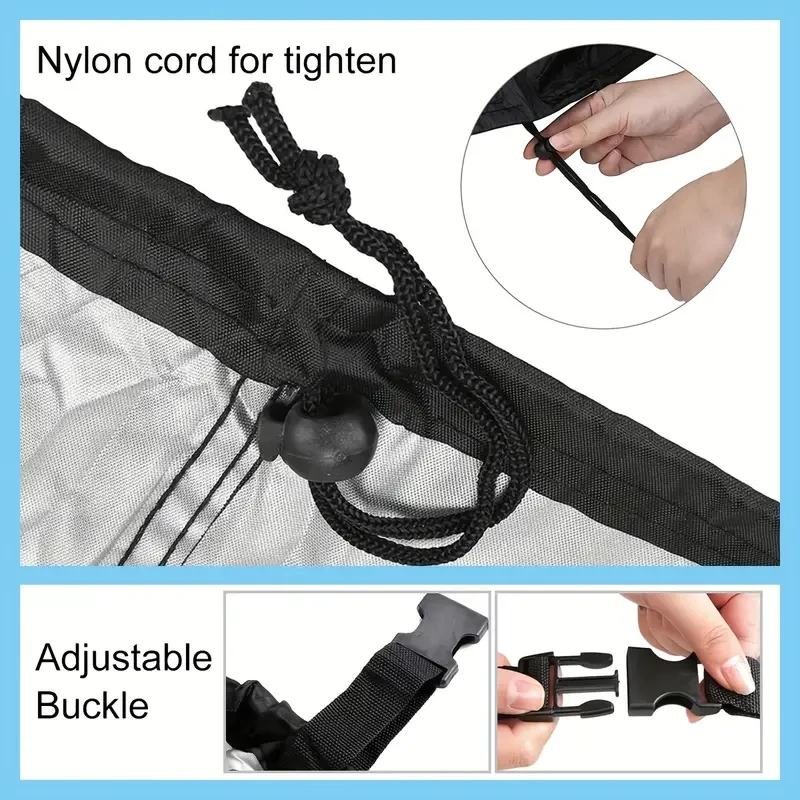 Funda para silla colgante de exterior con cremallera: resistente, impermeable, resistente al viento y duradera.