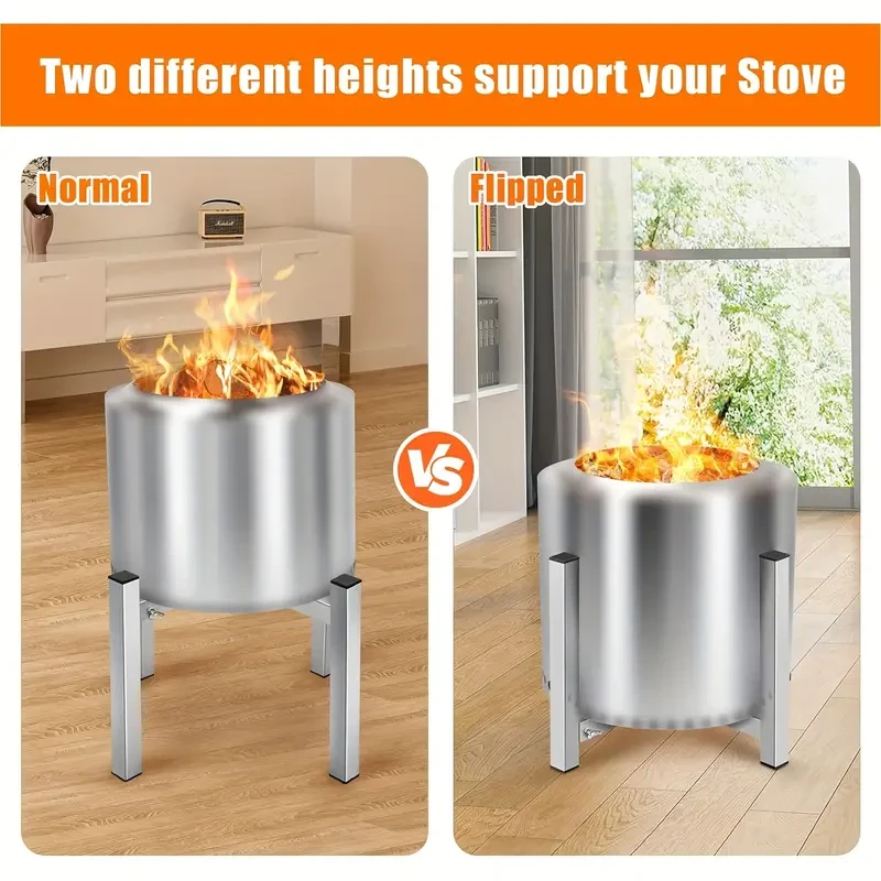 Soporte para fogata Uniflasy de 15 a 27 pulgadas para fogatas sin humo