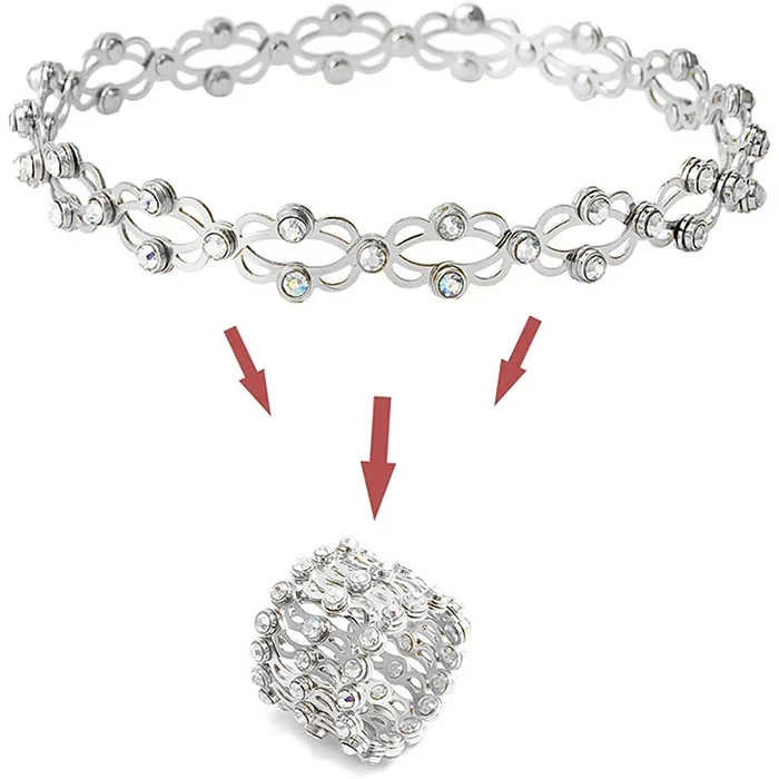 Pulsera de anillo retráctil plegable