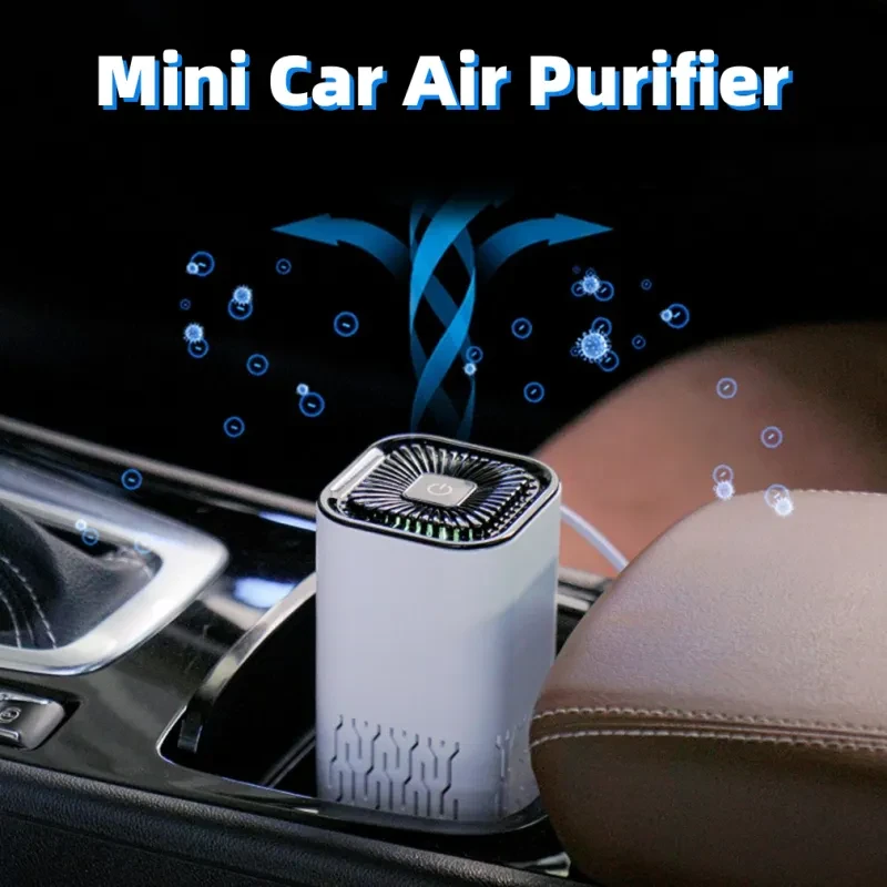 Purificador de aire portátil para coche con generador de iones negativos