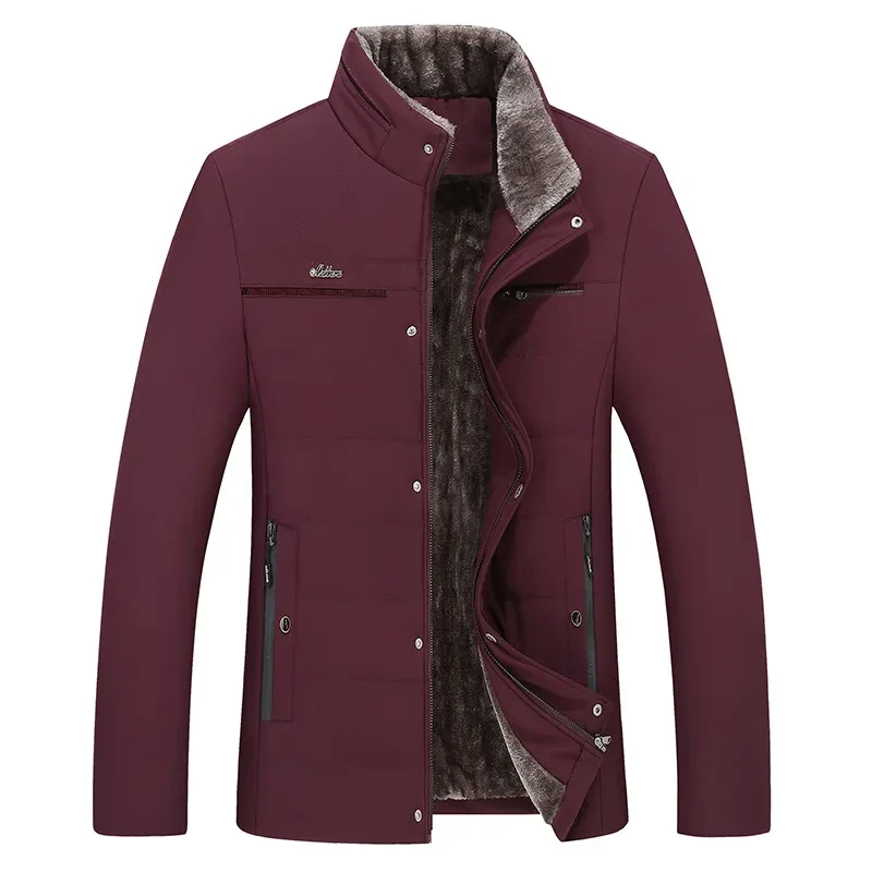Chaqueta de algodón de terciopelo grueso para hombre
