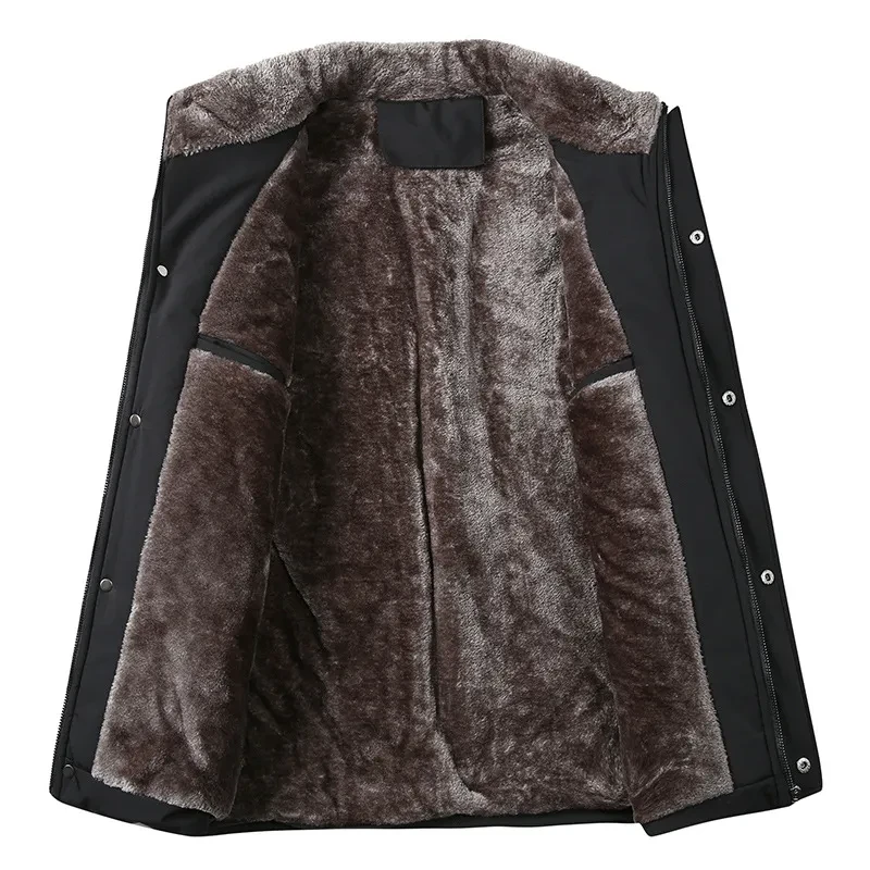 Chaqueta de algodón de terciopelo grueso para hombre
