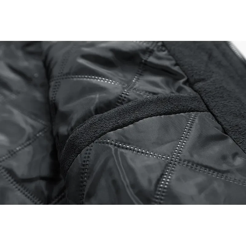 Chaqueta de ante con cuello alto para hombre