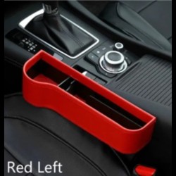 Organizador de asiento de coche de PU, caja de almacenamiento para huecos de asiento