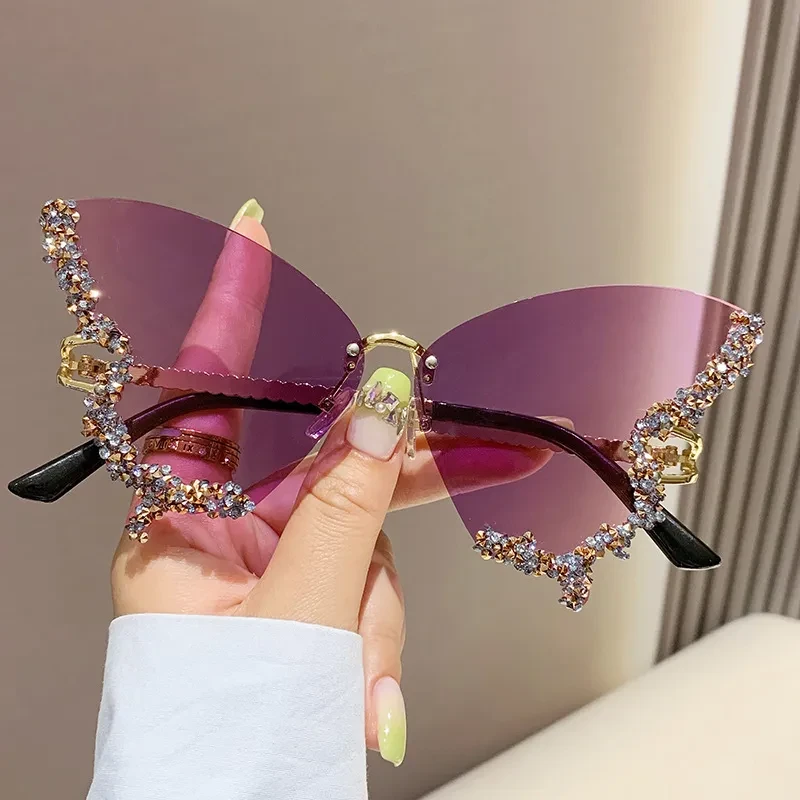 Gafas de sol vintage con diseño de mariposa GlamourWings
