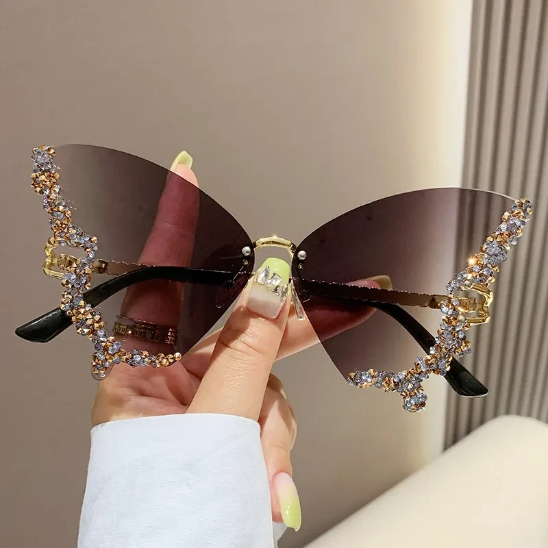 Gafas de sol vintage con diseño de mariposa GlamourWings