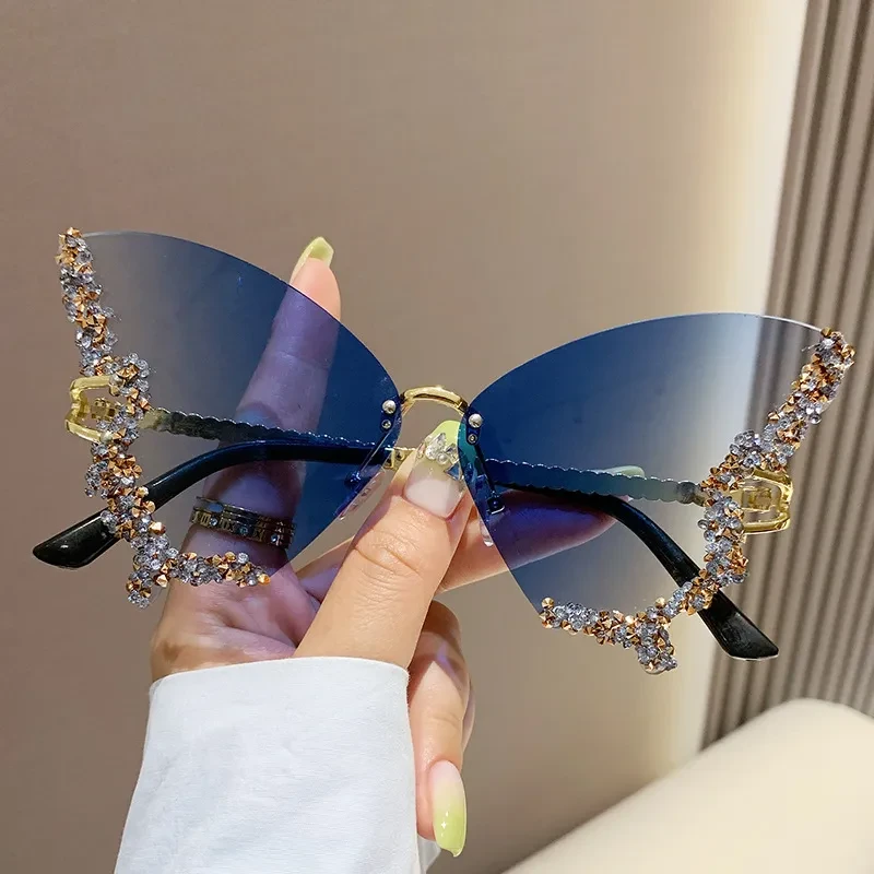 Gafas de sol vintage con diseño de mariposa GlamourWings