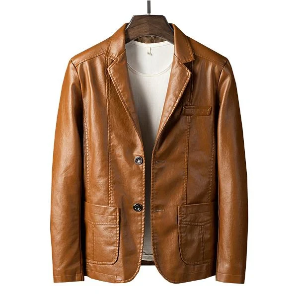 Blazer de cuero de motocicleta vintage