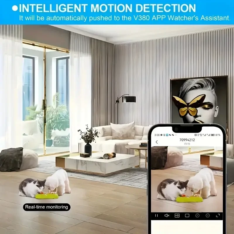Mini cámara USB 1080P, cámara de niñera Full HD con visión nocturna y activación por movimiento para cámaras de seguridad ocultas en interiores y exteriores.