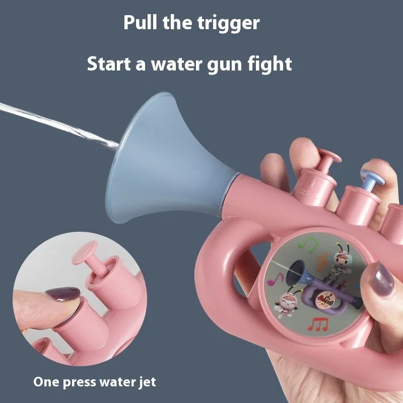 Pistolas de agua Horn Press, juguetes de playa para niños