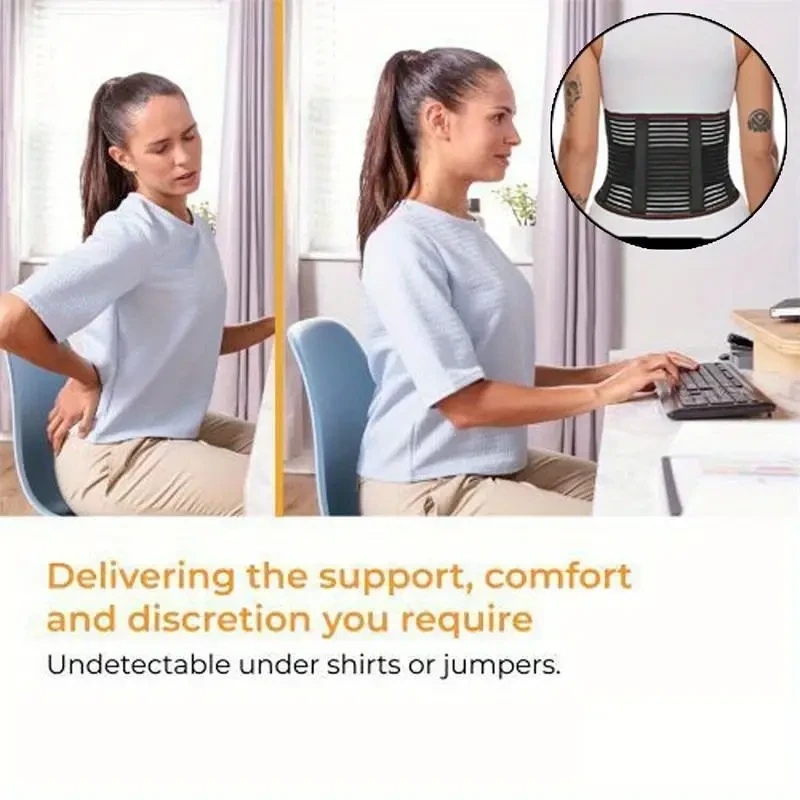 Faja lumbar transpirable para aliviar el dolor lumbar y la ciática
