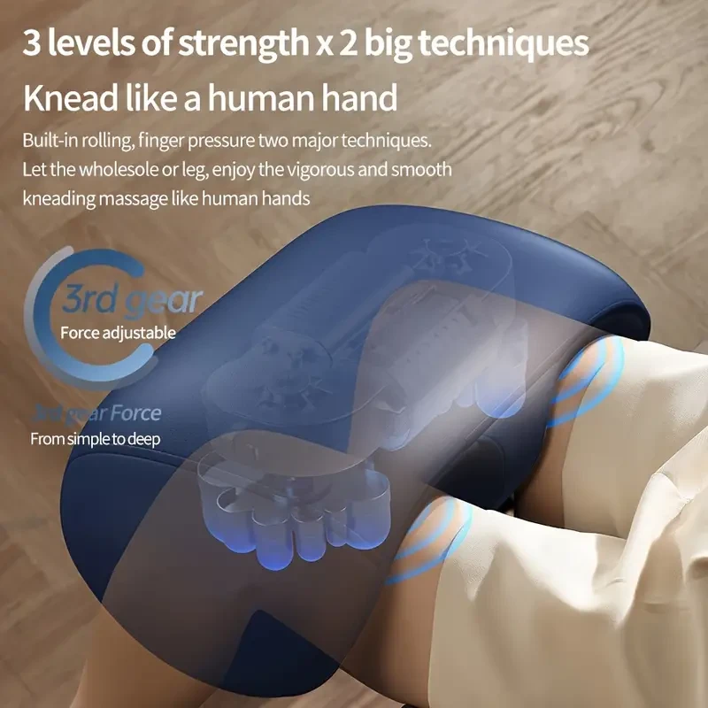 Masajeador automático de pies para piernas, plantas y brazos: masaje meridiano de cuerpo completo y terapia de pies.