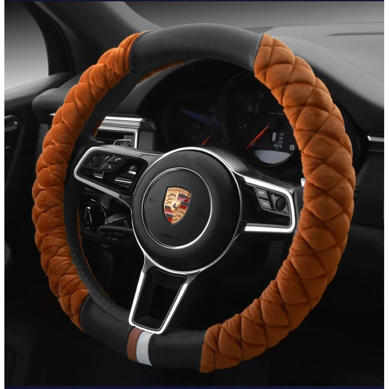 Funda de volante con huella de peluche de 38 cm