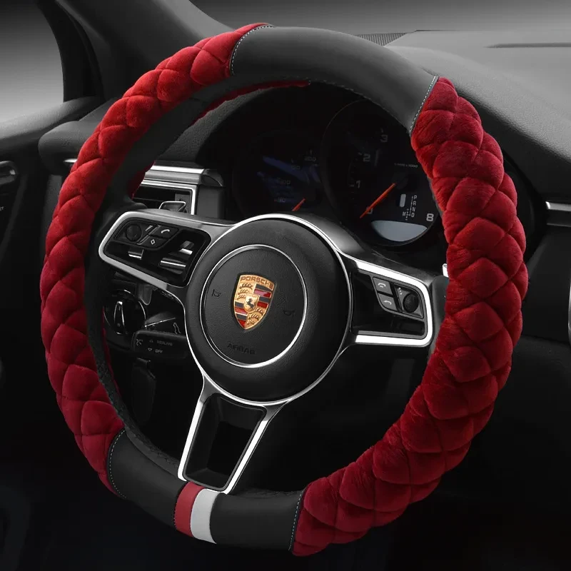 Funda de volante con huella de peluche de 38 cm