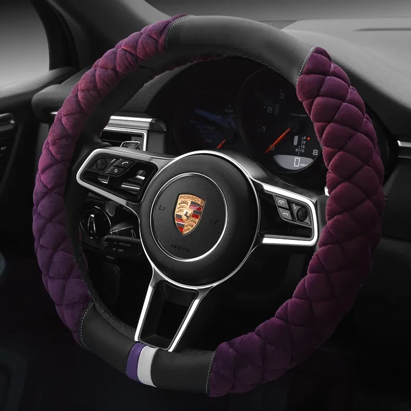 Funda de volante con huella de peluche de 38 cm