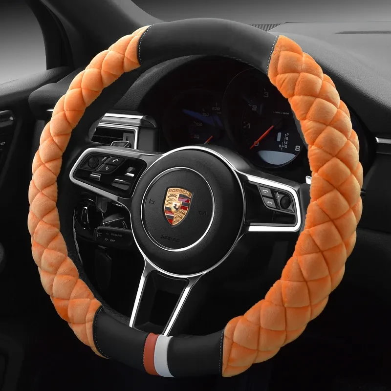 Funda de volante con huella de peluche de 38 cm