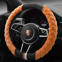 Funda de volante con huella de peluche de 38 cm