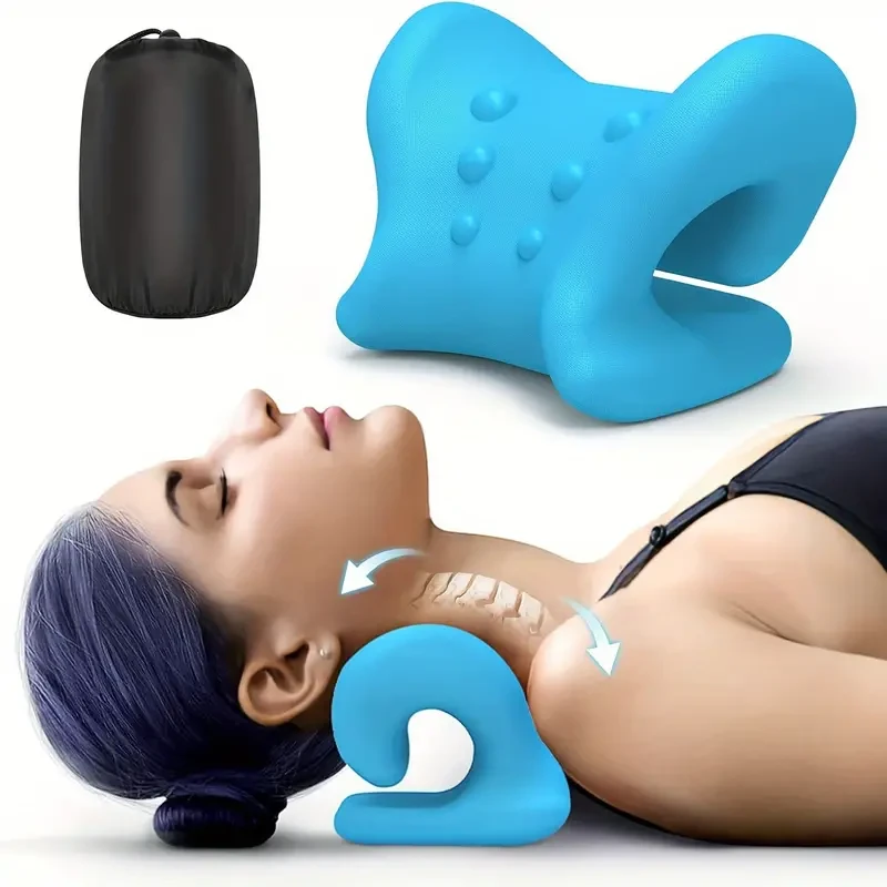 Camilla cervical ergonómica para aliviar el dolor - Almohada de tracción cervical y corrección espinal