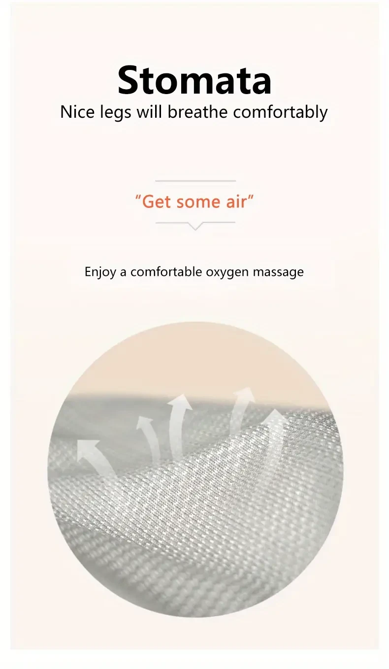 Masajeador eléctrico inalámbrico de piernas con calor: compresión de aire para varices, fatiga muscular, hinchazón y edemas.