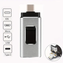 Memoria USB universal FlexiCharge 4 en 1
