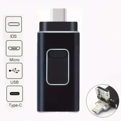 Memoria USB universal FlexiCharge 4 en 1
