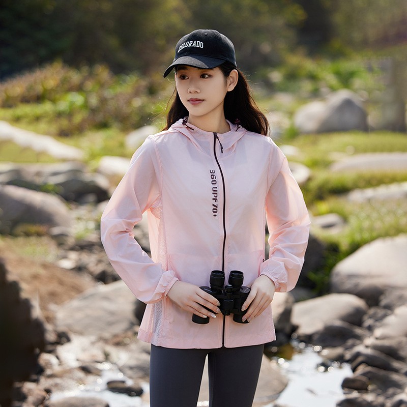 Chaqueta con capucha y protección UV SunGuard UPF70 Ice Silk