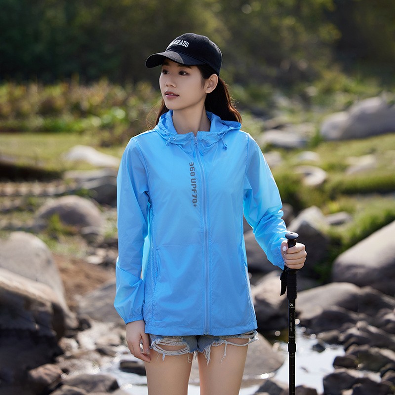 Chaqueta con capucha y protección UV SunGuard UPF70 Ice Silk