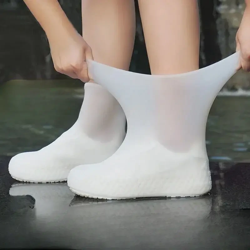 3 pares de fundas impermeables reutilizables de látex para botas de lluvia: ajuste universal, alta calidad, protección para todo tipo de clima.