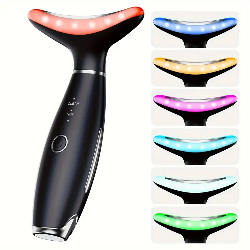 Dispositivo de lifting facial LED - Masajeador facial reafirmante y lifting de 7 colores