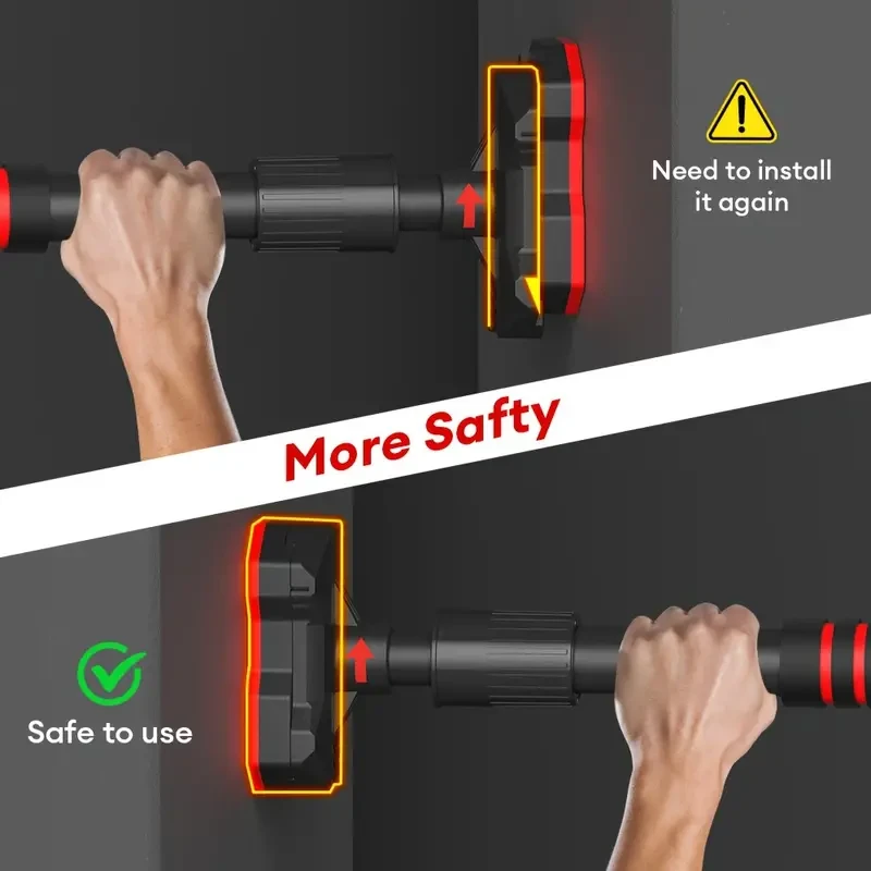 Barra de dominadas ajustable para puerta ONETWOFIT - Carga máxima 440 lb