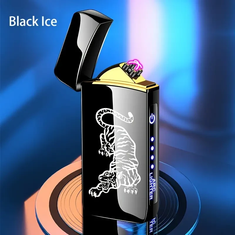 Encendedor inteligente para exteriores, resistente al viento, con carga USB, recargable y reutilizable.