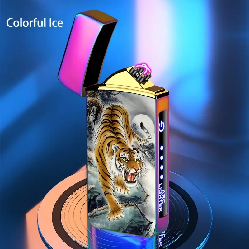 Encendedor inteligente para exteriores, resistente al viento, con carga USB, recargable y reutilizable.