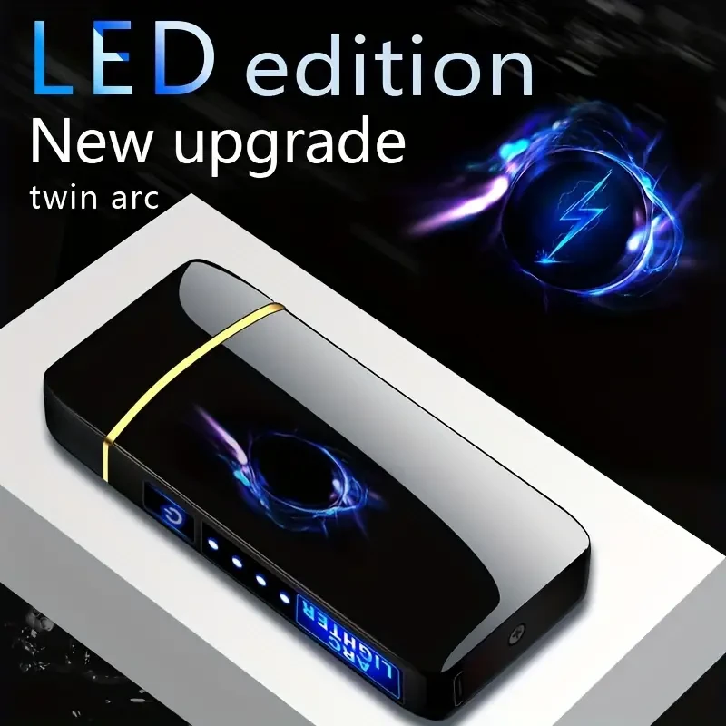 Encendedor inteligente para exteriores, resistente al viento, con carga USB, recargable y reutilizable.