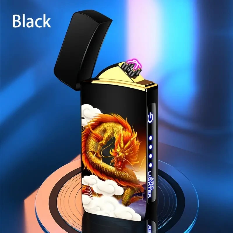 Encendedor inteligente para exteriores, resistente al viento, con carga USB, recargable y reutilizable.