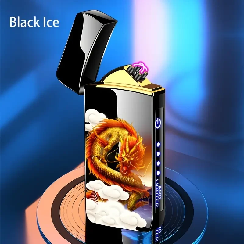 Encendedor inteligente para exteriores, resistente al viento, con carga USB, recargable y reutilizable.