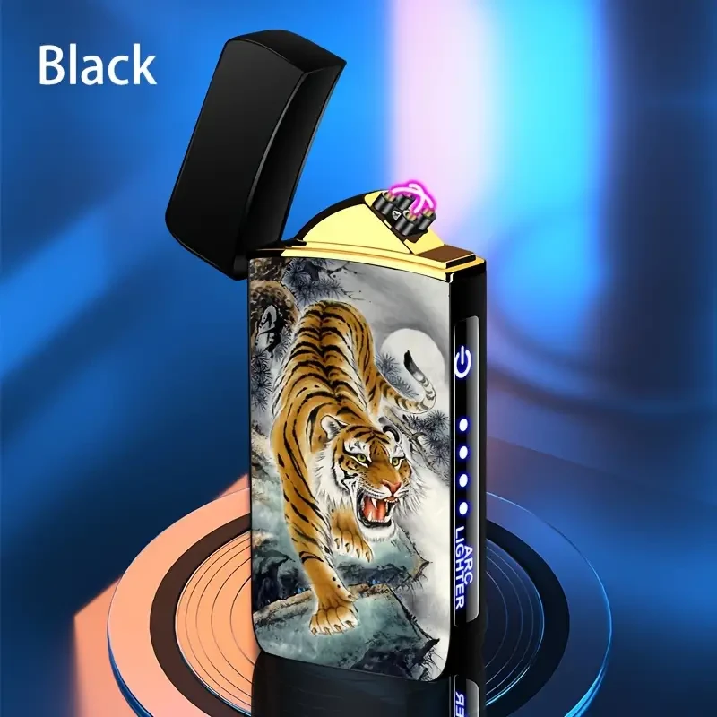 Encendedor inteligente para exteriores, resistente al viento, con carga USB, recargable y reutilizable.