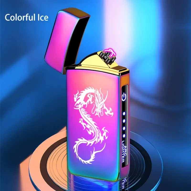 Encendedor inteligente para exteriores, resistente al viento, con carga USB, recargable y reutilizable.