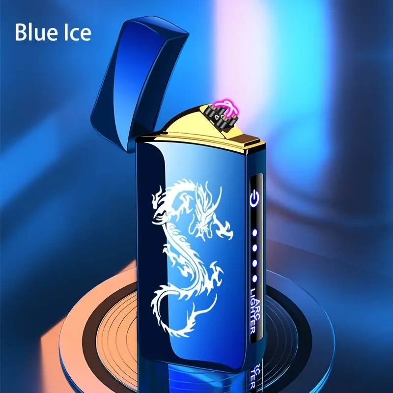 Encendedor inteligente para exteriores, resistente al viento, con carga USB, recargable y reutilizable.