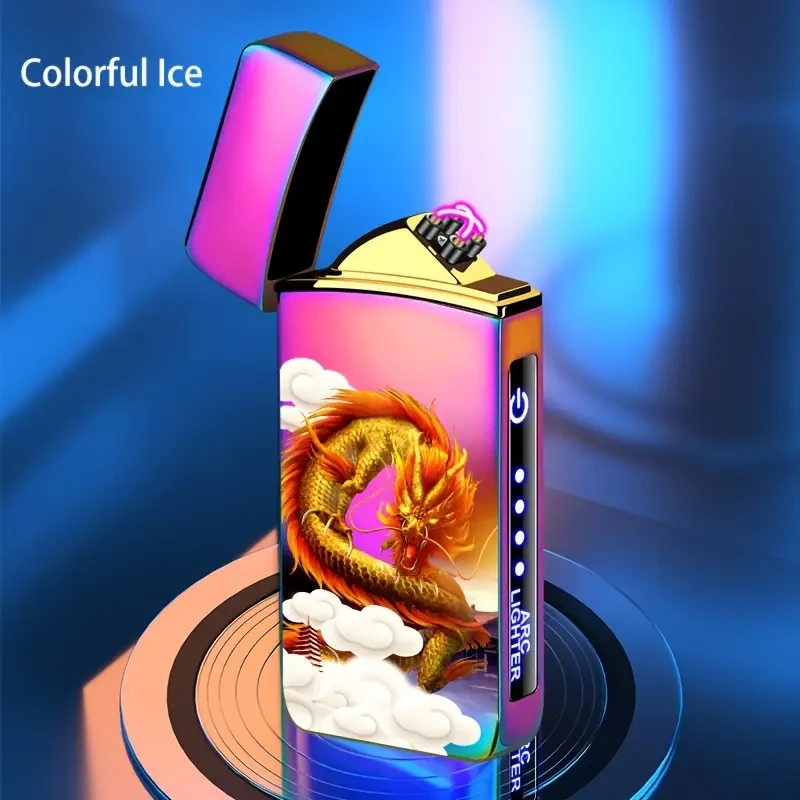 Encendedor inteligente para exteriores, resistente al viento, con carga USB, recargable y reutilizable.