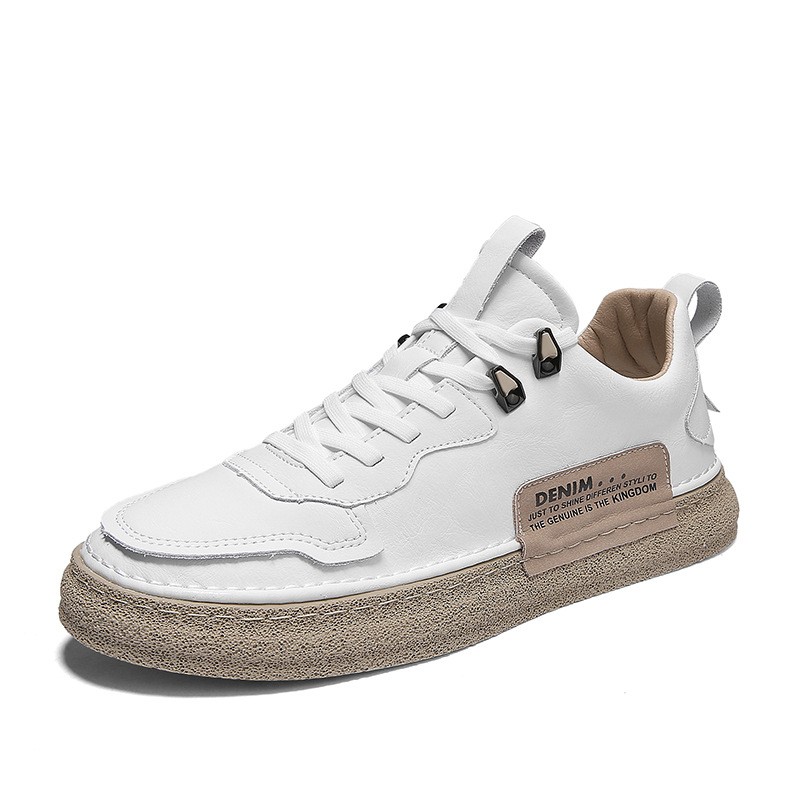 Zapatillas casuales de cuero versátiles para hombre