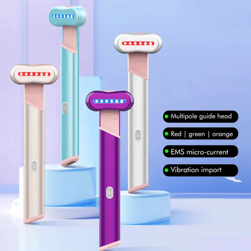 Masajeador eléctrico de ojos y rostro de 4 colores