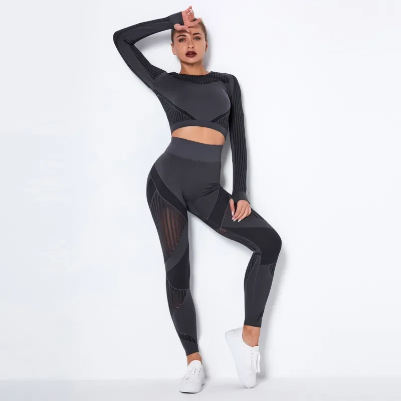 Conjunto de yoga sin costuras AbsorbFit