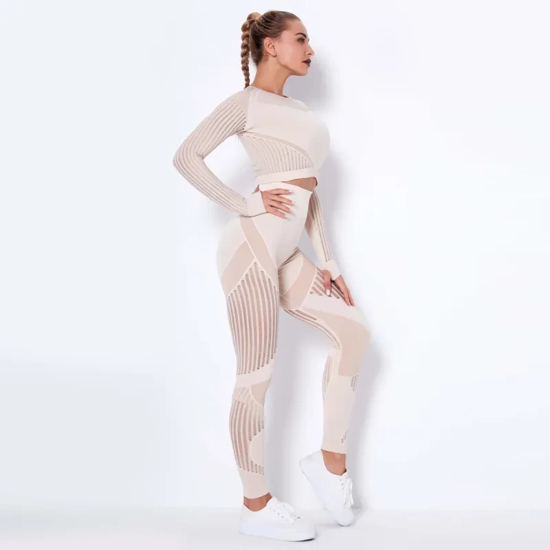 Conjunto de yoga sin costuras AbsorbFit