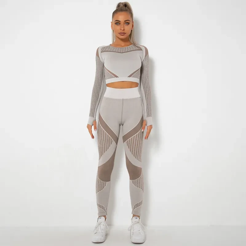 Conjunto de yoga sin costuras AbsorbFit