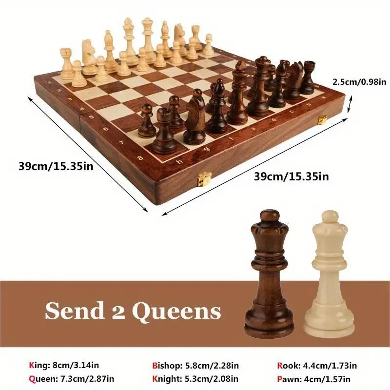 Juego de ajedrez plegable