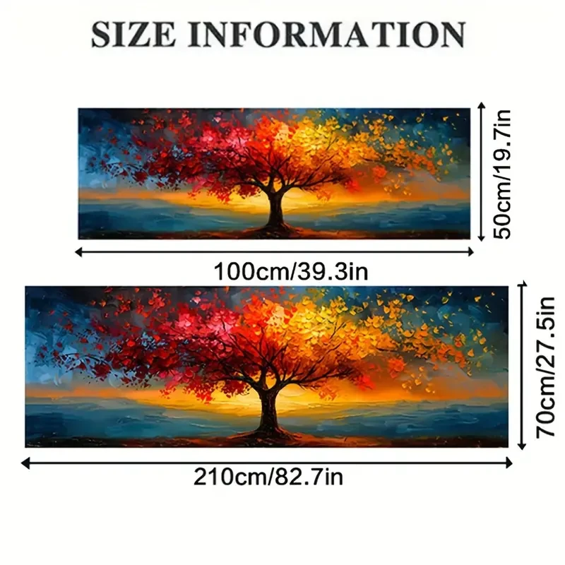 Impresión en lienzo extragrande del Árbol de la Vida: arte abstracto para la decoración moderna del hogar.