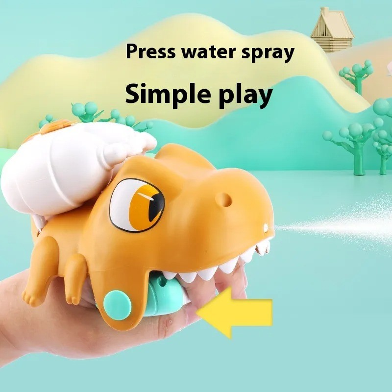 Pistola de agua de mano de goma suave para niños, juguete para jugar en la playa o en el baño.