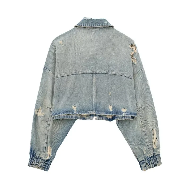 Chaqueta corta vaquera para mujer