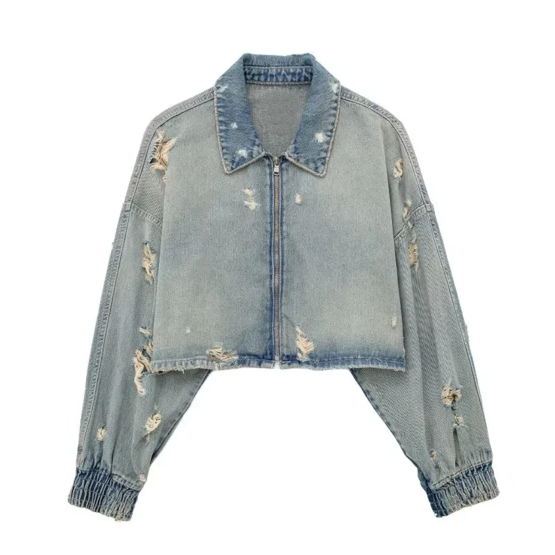 Chaqueta corta vaquera para mujer