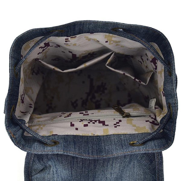 Mochila vaquera vintage para hombre